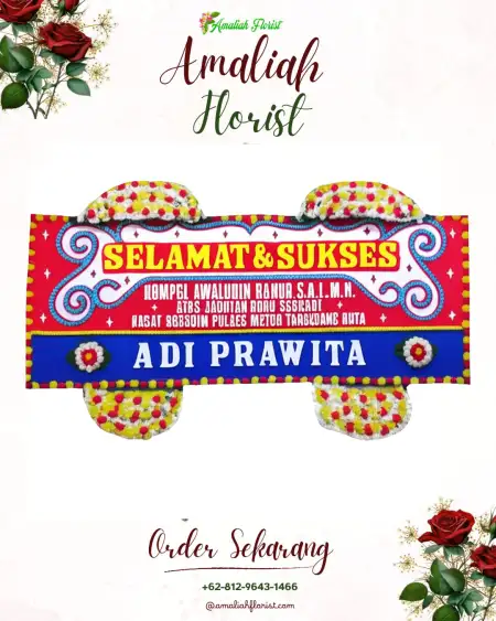 Papan Bunga Ucapan Selamat Sidang Way Puji